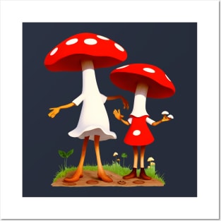 Amanita Friends Posters and Art